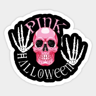 Pink Halloween Sticker